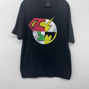 Justice League XL T-Shirt Dc Black Graphic Comics Cotton Joker Superman‎